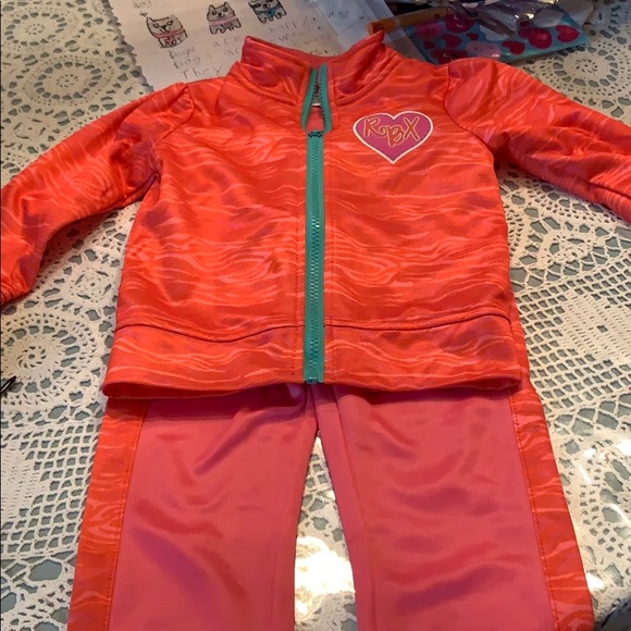 Other - Brand new pink and orange toddler sweatsuit 3t